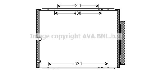 AVA QUALITY COOLING Kondensators, Gaisa kond. sistēma TO5568D